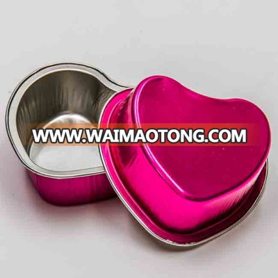 love heart 100ml 3.5oz 88dia x 31mm chocolate Cheesecake Dessert Microwave Oven aluminum foil baking mould  CHT100 yysmallcap