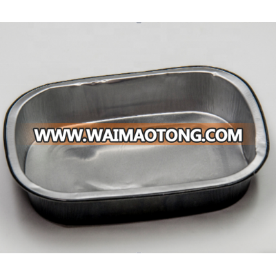 204x152x40mm 750ml smooth wall aluminium foil PET food containers with airproof hot sealing lids crec750 yysmallcap