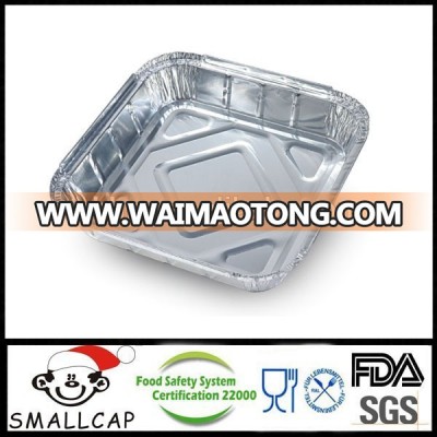 Aluminum Disposable Foil Container Food Baking Dish Square 9'' with Lid