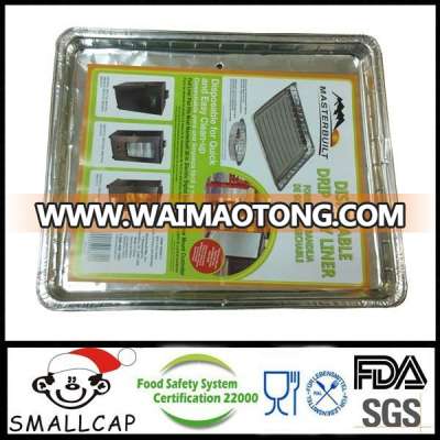 Aluminum Foil Disposable Oven Liner 38x31cm