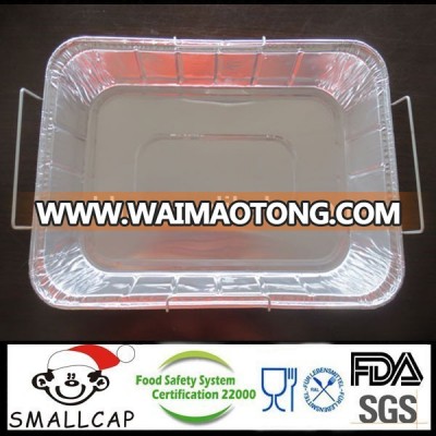 Aluminum Foil chafing dish with rack frame handle Large Lasagana pan Utility Pan 37x27x7 with Rack