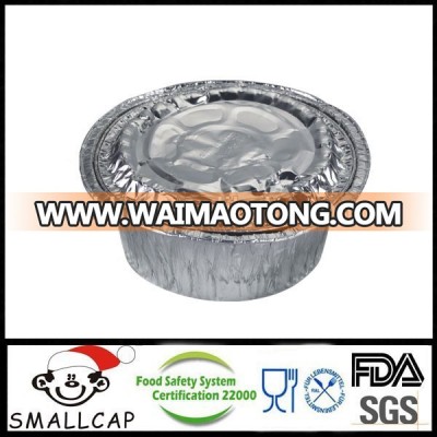 Aluminum Foil container disposable Food Container round 180mm diax60mm with foil lid